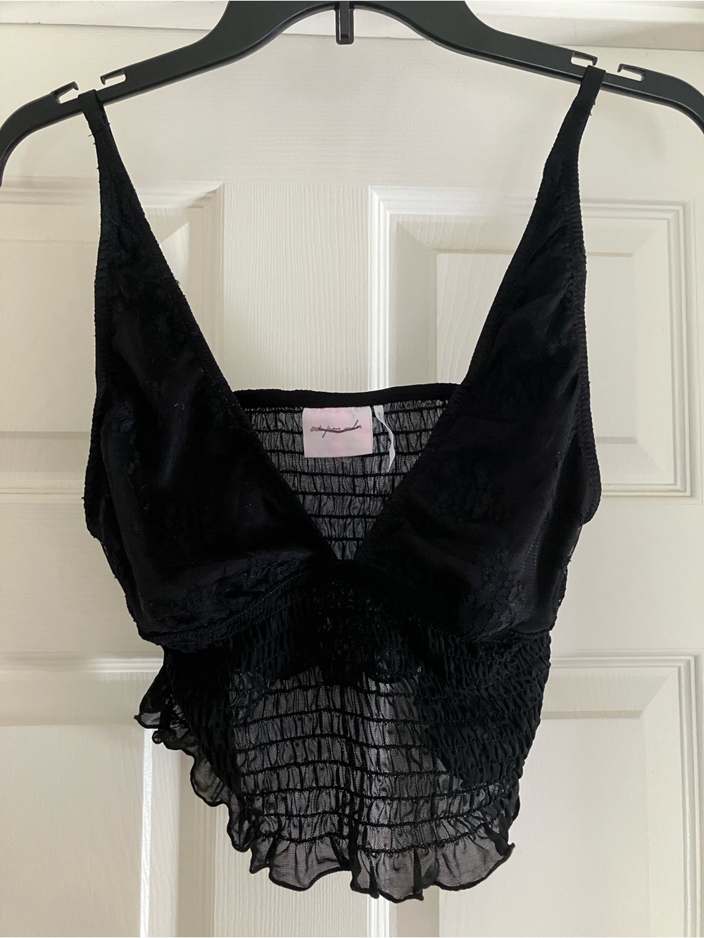 URBAN OUTFITTERS UO Out From Under Firecracker Smocked Cropped Top L NEW NWOT - Picture 8 of 10